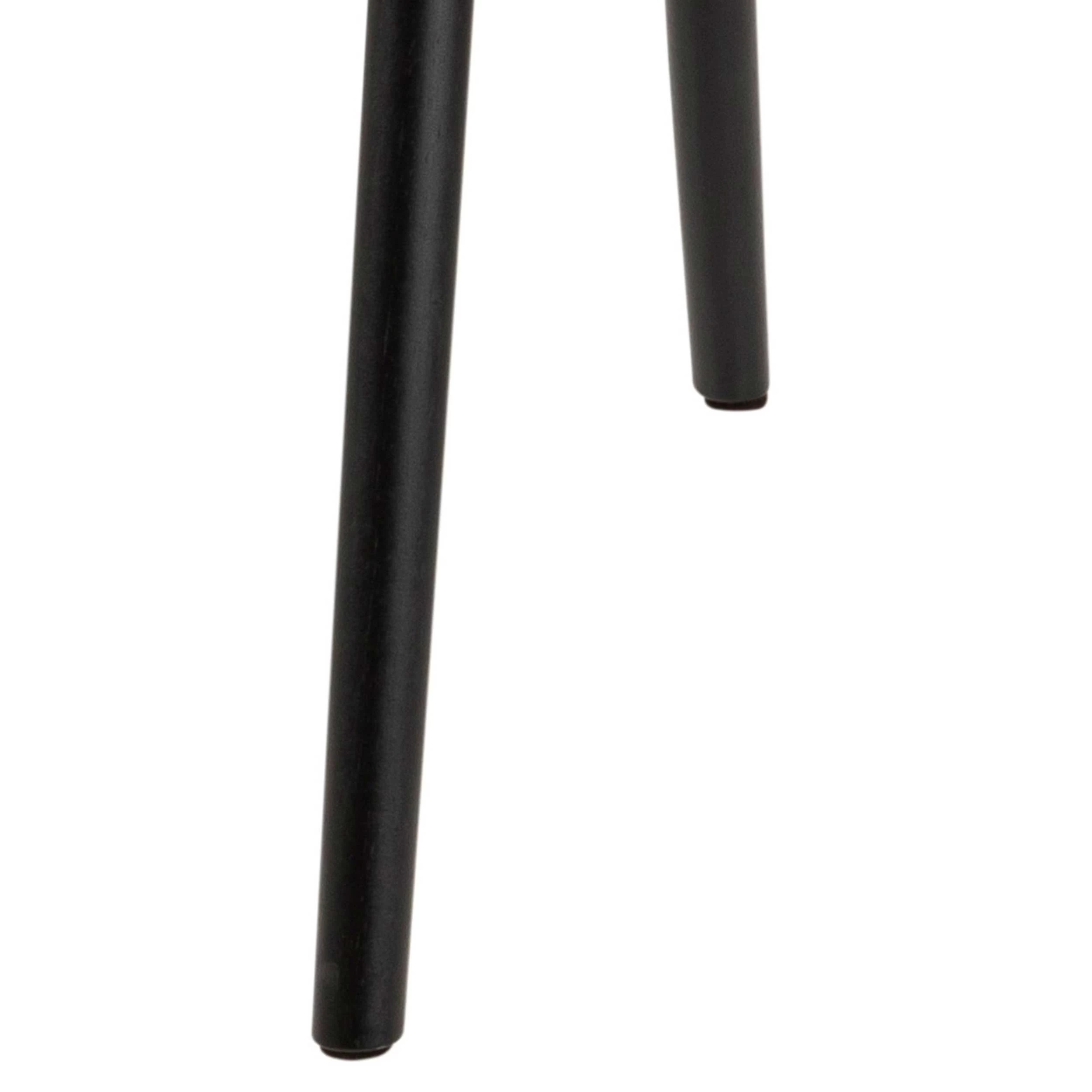 Chaise En Similicuir Tilda Avec Pieds Obliques - Cognac/noir 3 Chaise En Similicuir Tilda Avec Pieds Obliques - Cognac/noir – Image 3