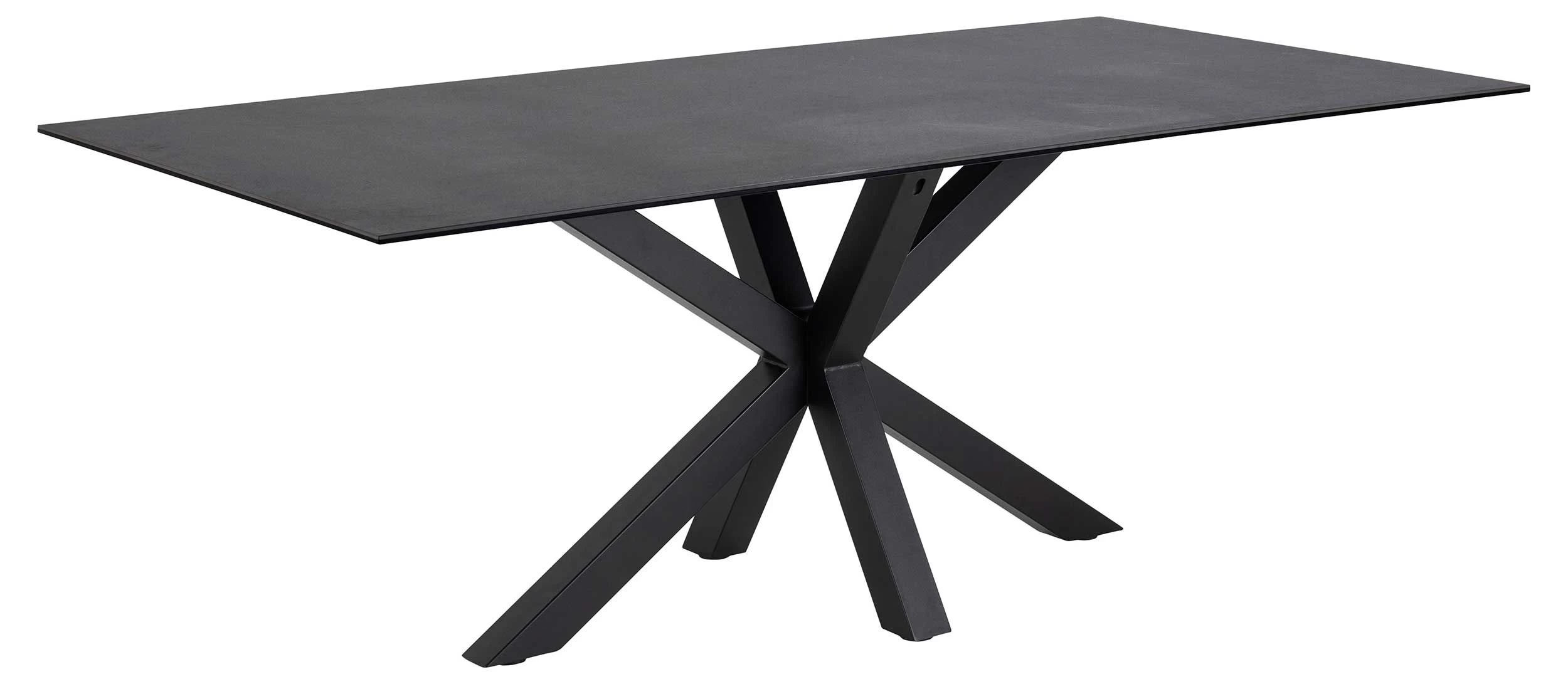 Table à Manger Hennie 200x100 Céramique - Noir 10 Table à Manger Hennie 200x100 Céramique - Noir – Image 10