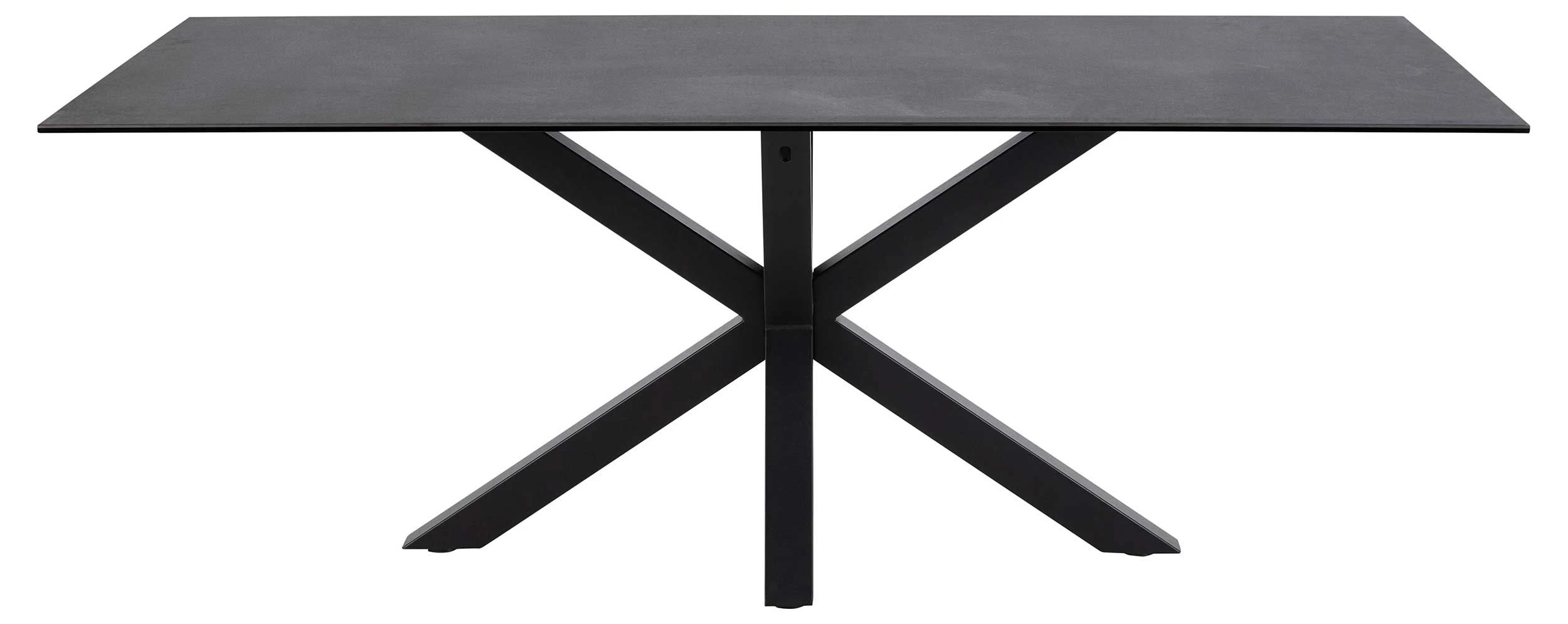 Table à Manger Hennie 200x100 Céramique - Noir 7 Table à Manger Hennie 200x100 Céramique - Noir – Image 7