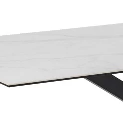 Table à Manger Hennie 200x100 Céramique - Blanc/noir -Meubles Tables Et Chaises Shop H000020303 4 2717