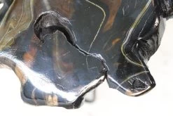 Table D'appoint Lilianne Bois De Teck Tronc D'arbre-noir/époxy -Meubles Tables Et Chaises Shop HSVIP60 3 f770