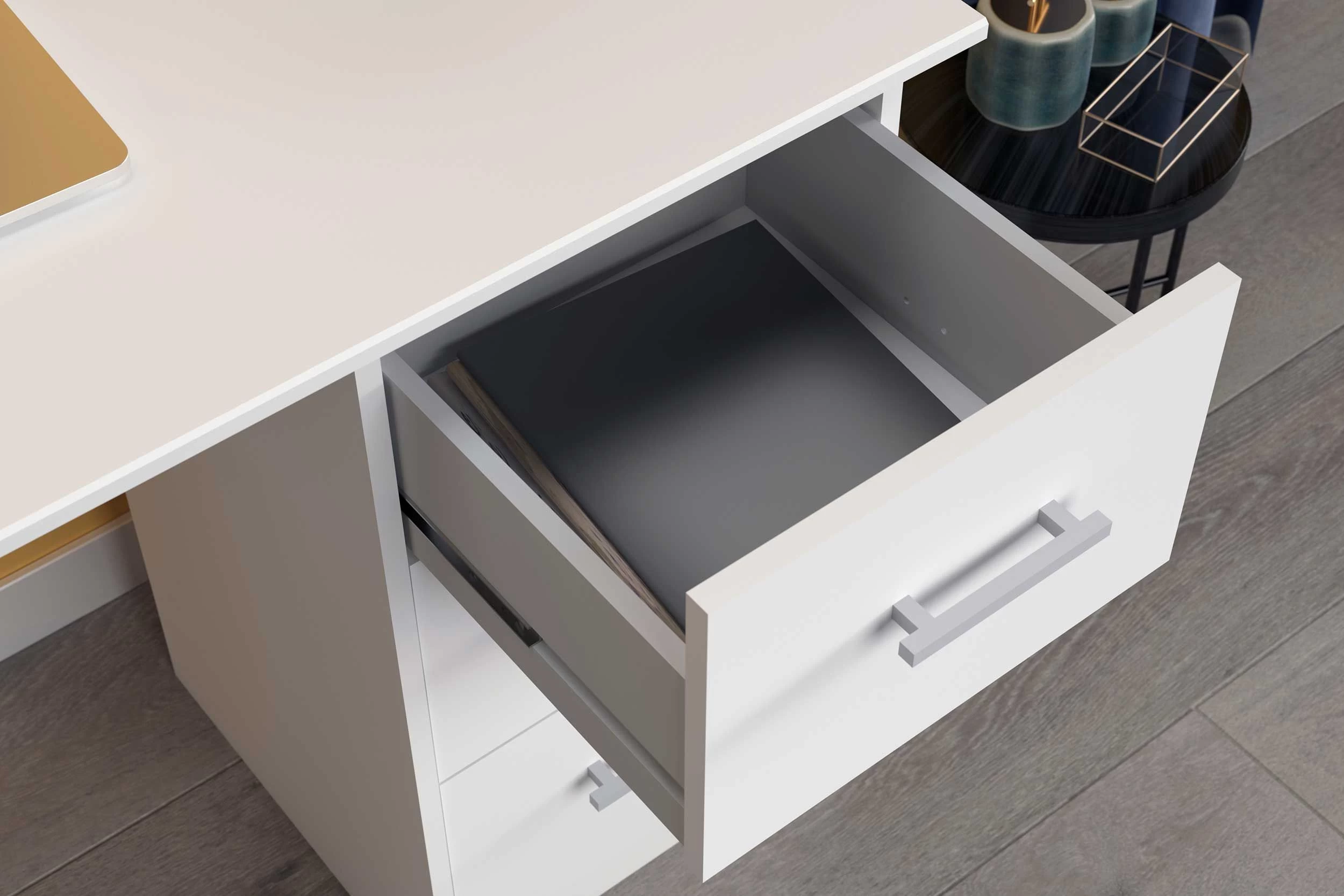 Bureau Ingrid 121cm - Blanc 7 Bureau Ingrid 121cm - Blanc – Image 7