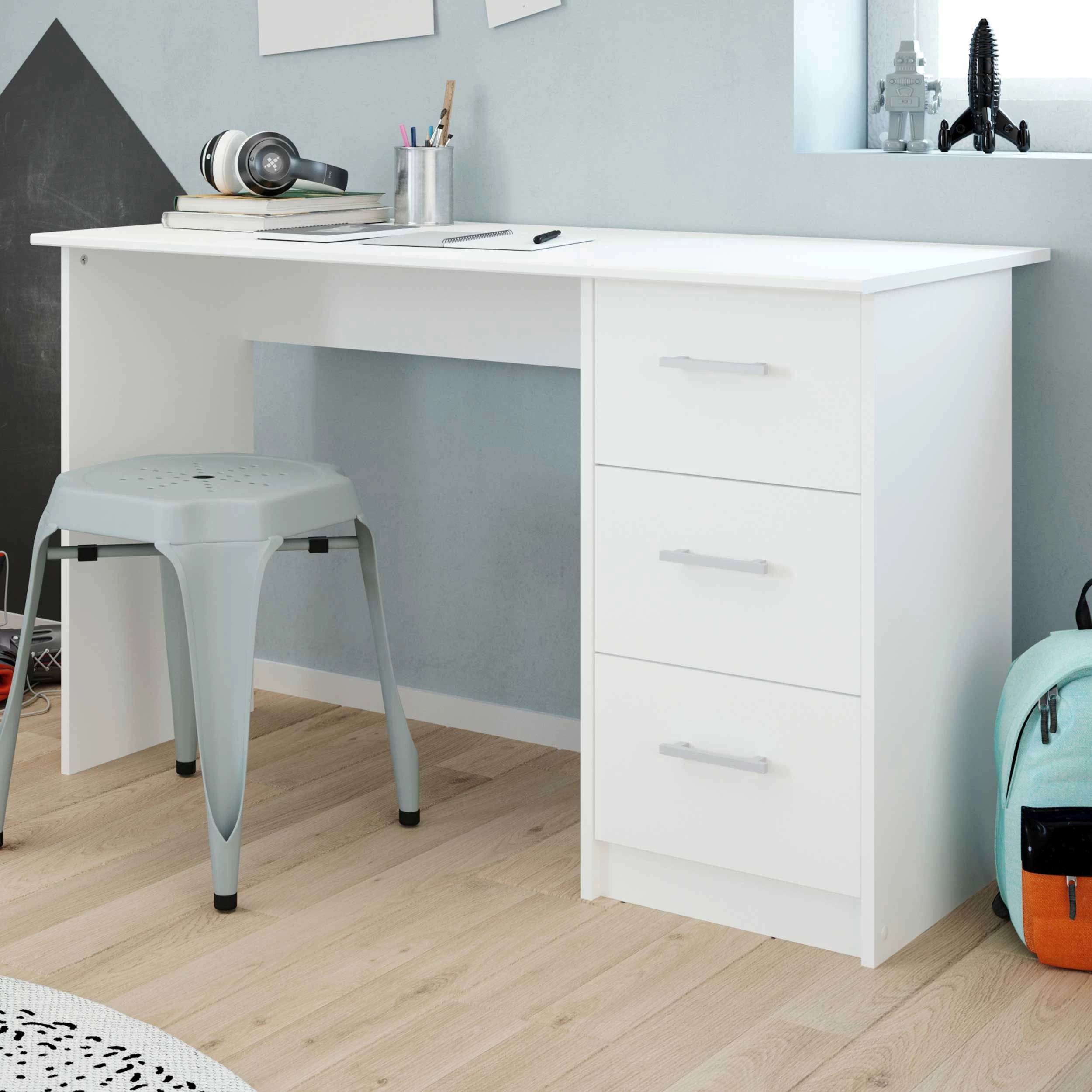 Bureau Ingrid 121cm - Blanc 1 Bureau Ingrid 121cm - Blanc