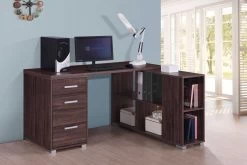 Bureau D'angle Izmir 140cm - Noyer -Meubles Tables Et Chaises Shop IZMIR TR 17502 HR 55d0