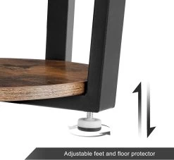 Table D'appoint Firas Ø50 - Brun/noir -Meubles Tables Et Chaises Shop LET57X 3 3ea9