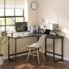 Bureau D'angle Spencer 140cm Avec Support écran - Noir