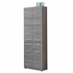 Meuble Haut Moderne Et Facile D'entretien En Sardegna Smoked Silver - Tall Unit Line