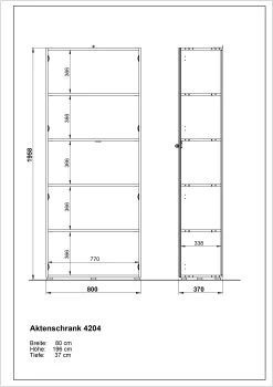 Classeur Mouna 80cm - Chêne/blanc -Meubles Tables Et Chaises Shop MA 4204 BEM 73ac