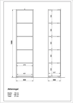 Bibliothèque Mouna 50cm - Blanc -Meubles Tables Et Chaises Shop MA 4205 BEM f16d