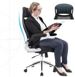 Songmics Chaise De Bureau Xavi - Noir 14 Songmics Chaise De Bureau Xavi - Noir -Meubles Tables Et Chaises Shop OBN86BK 3 2ef6