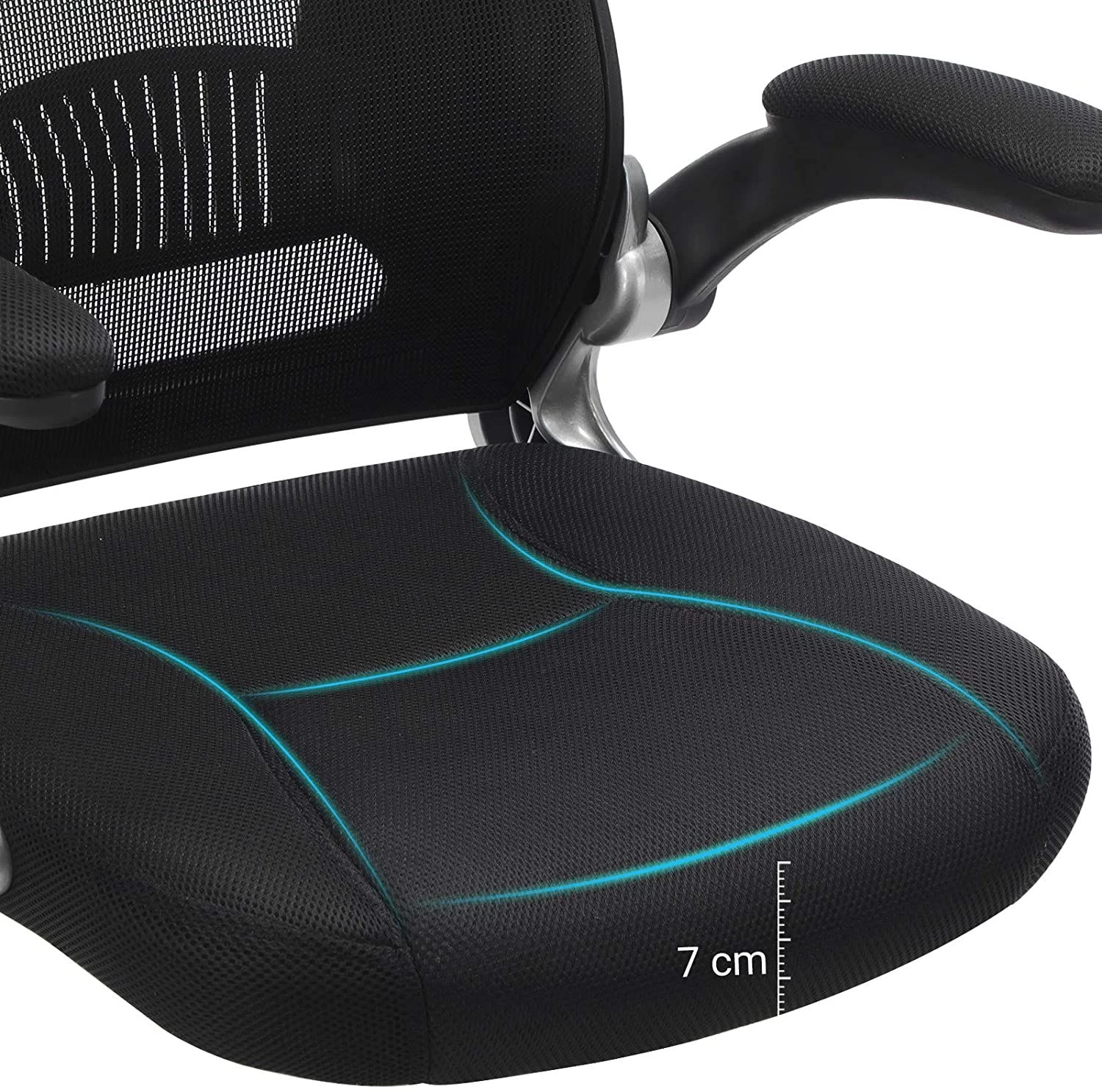 Songmics Chaise De Bureau Xavi - Noir 2 Songmics Chaise De Bureau Xavi - Noir – Image 2