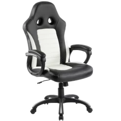 Chaise Gamer Julien - Zwart/wit