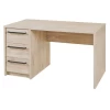 Bureau Angie 140cm, 3 Tiroirs - Décor En Chêne