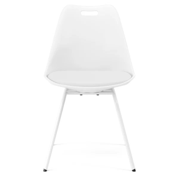 Chaise à Godet Brett Avec Poignée - Blanc 1 Chaise à Godet Brett Avec Poignée - Blanc