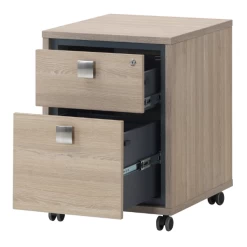 Caisson De Bureau Acila 50x55x64cm, 2 Tiroirs - Décor En Chêne -Meubles Tables Et Chaises Shop Ontwerp zonder titel 17 c82b