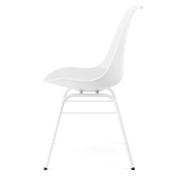 Chaise à Godet Brett Avec Poignée - Blanc 4 Chaise à Godet Brett Avec Poignée - Blanc – Image 4