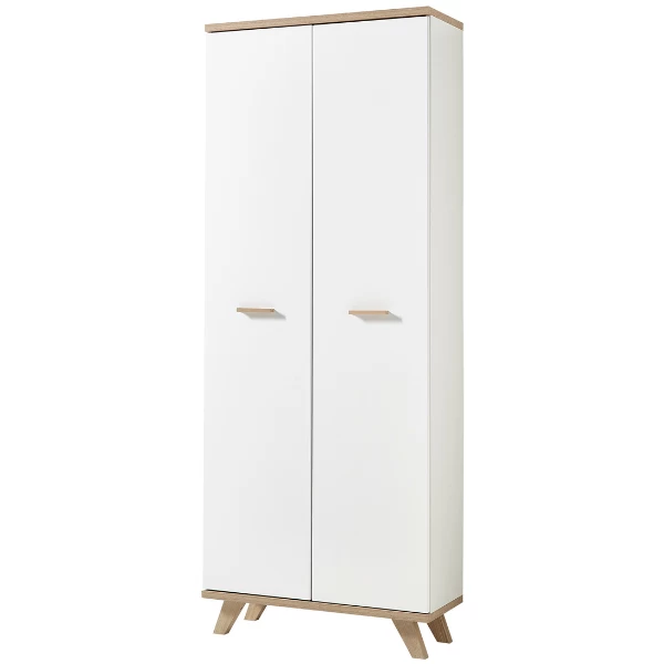 Bibliothèque/Armoire De Rangement Ousmane H193cm - Blanc 1 Bibliothèque/Armoire De Rangement Ousmane H193cm - Blanc