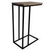 Table D'appoint Rick 40cm Bois De Manguier - Naturel/noir