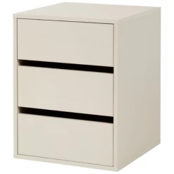 Bloc-tiroirs Moon 3 Tiroirs - Blanc