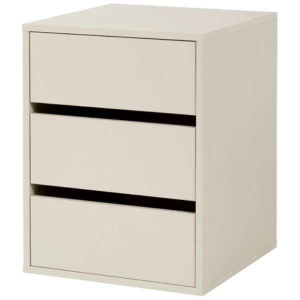 Bloc-tiroirs Moon 3 Tiroirs - Blanc 1 Bloc-tiroirs Moon 3 Tiroirs - Blanc