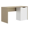 Bureau Albano 136cm - Blanc/décor De Chêne
