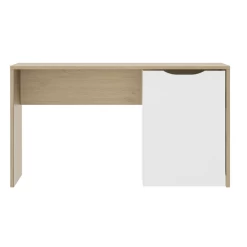 Bureau Albano 136cm - Blanc/décor De Chêne -Meubles Tables Et Chaises Shop Ontwerp zonder titel 36 f32b