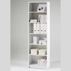 Bibliothèque Viviane 60x202cm - Blanc