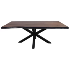 Table à Manger Davor 220x100cm - Brun/noir -Meubles Tables Et Chaises Shop Ontwerp zonder titel 61 f2d2