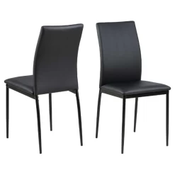 Chaise Demir - Similicuir Noir