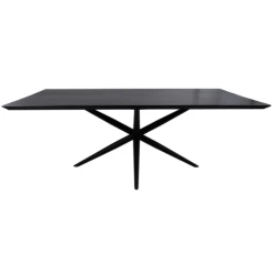 Table De Salle à Manger Luzern Bois D'acacia - Noir