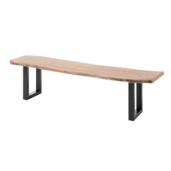 Banc De Salle Ă Manger Indra 160cm Tronc D'arbre-acaia/noir