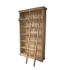 Bibliothèque Yvon Avec Escalier - Teck