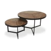 Lot De 2 Tables Basses Arya - Bois De Magnolia