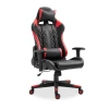 Chaise Gamer Nate Avec LED - Rouge/noir