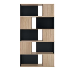 Bibliothèque Rossi - Chêne/noir -Meubles Tables Et Chaises Shop Ontwerp zonder titel 2022 01 03T155532.472 6609