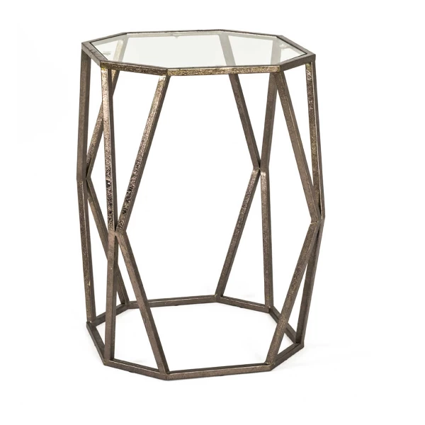 Table D'appoint Vardy 37x37cm - Bronze 2 Table D'appoint Vardy 37x37cm - Bronze – Image 2