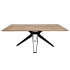 Table De Salle à Manger Veneto 180cmx90cm Bois D'acacia - Naturel/noir