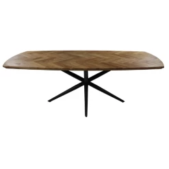 Table De Salle à Manger Fishbone 180x100cm Chêne Motif à Chevrons - Naturel/noir -Meubles Tables Et Chaises Shop Ontwerp zonder titel 2022 02 22T083246.675 4e3a