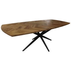 Table De Salle à Manger Fishbone 180x100cm Chêne Motif à Chevrons - Naturel/noir -Meubles Tables Et Chaises Shop Ontwerp zonder titel 2022 02 22T083335.520 abf0