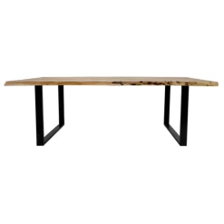 Table à Manger SoHo 300x100cm Tronc D'arbre/cadre En U-acacia/fer -Meubles Tables Et Chaises Shop Ontwerp zonder titel 2022 02 22T105219.959 1 9a93