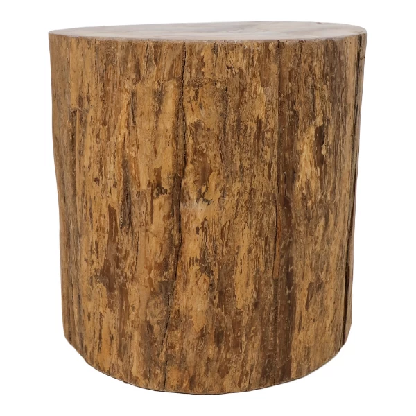 Table D'appoint Tronc D'arbre Root Ø35cm Bois De Teck-naturel 2 Table D'appoint Tronc D'arbre Root Ø35cm Bois De Teck-naturel – Image 2