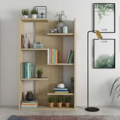 Bibliothèque Cascada 100x25x160cm - Chêne