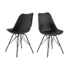 Chaises Coquille Irma - Noir