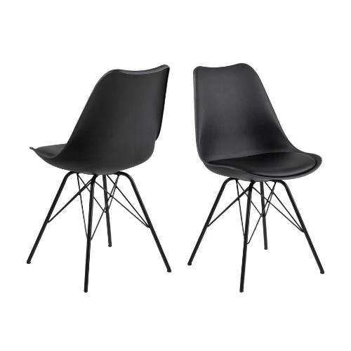 Chaises Coquille Irma - Noir 1 Chaises Coquille Irma - Noir