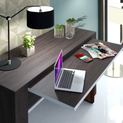 Console Avec Bureau Armin 120x45x80cm - Brun/blanc -Meubles Tables Et Chaises Shop Ontwerp zonder titel 2022 05 25T162914.774 b039