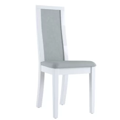 Chaise De Salle à Manger Tannee - Blanc/gris