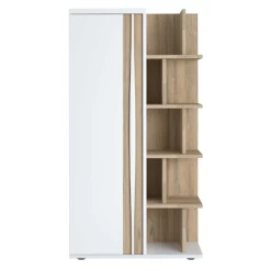 Bibliothèque Tannee 95x45x180cm - Blanc/chêne -Meubles Tables Et Chaises Shop Ontwerp zonder titel 2022 06 01T090326.884 1b69