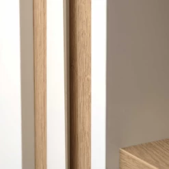 Bibliothèque Tannee 95x45x180cm - Blanc/chêne -Meubles Tables Et Chaises Shop Ontwerp zonder titel 2022 06 01T090732.205 fb24