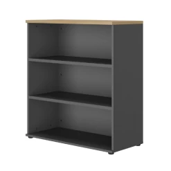 Bibliothèque Cino 100cm Avec 2 étagères - Anthracite