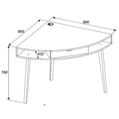 Bureau D'angle Inovo Avec Tiroir - Chêne 13 Bureau D'angle Inovo Avec Tiroir - Chêne -Meubles Tables Et Chaises Shop Ontwerp zonder titel 2022 08 08T162917.749 f7da